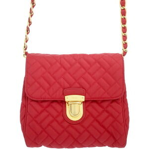 PRADA Quilted Chain Shoulder Bag Black